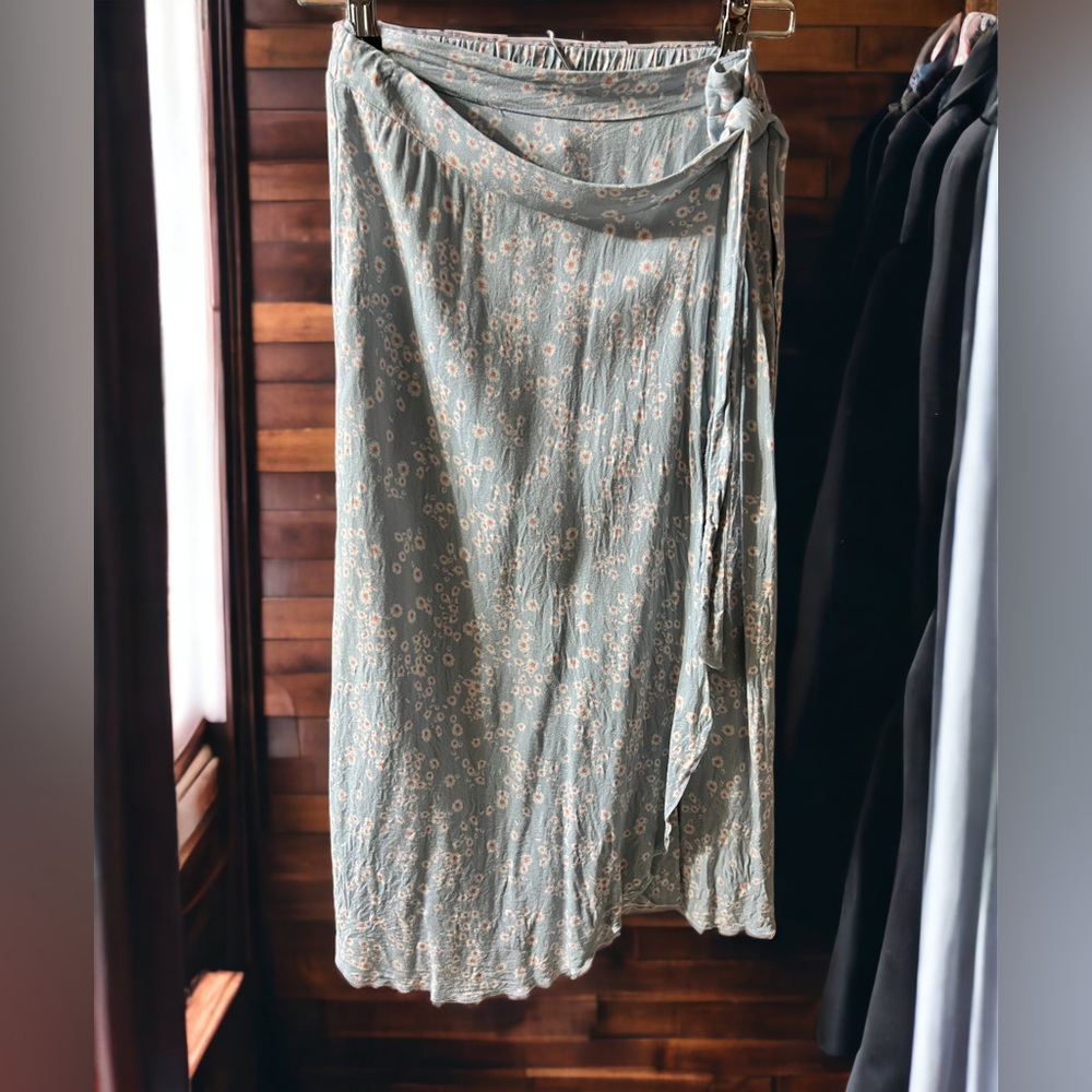 Faux wrap skirt